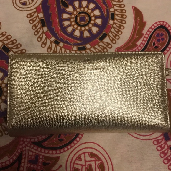 kate spade Handbags - Kate Spade Gold Wallet